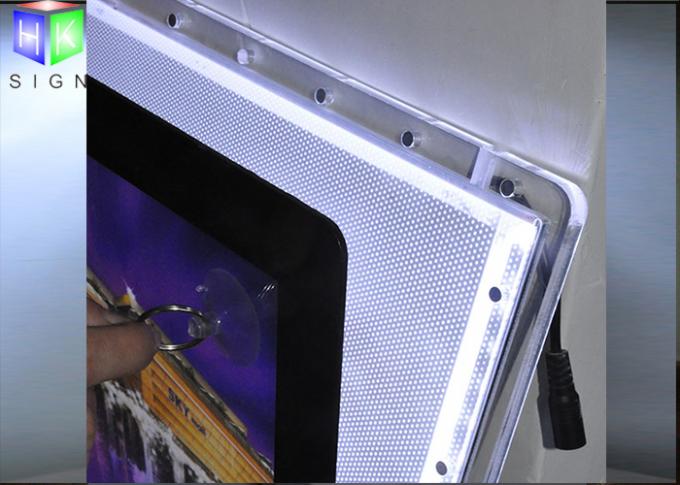 One Side Slim Acrylic LED Light Box Display Indoor Magnetic Frame Edge Lit