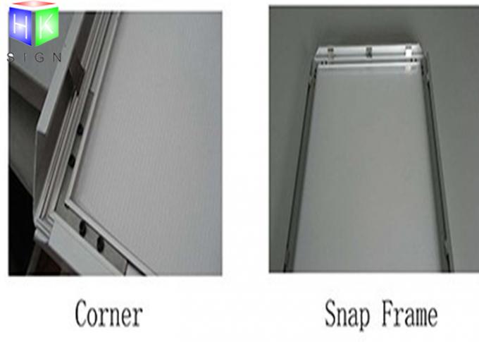 Ultra Thin 20X30 Poster Frame Light Box Right Angle , Wall Snap Clip Frames