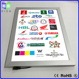 China Advertisement LED Poster Frame Light Box Wall Mounted 3D Laser Engraving supplier