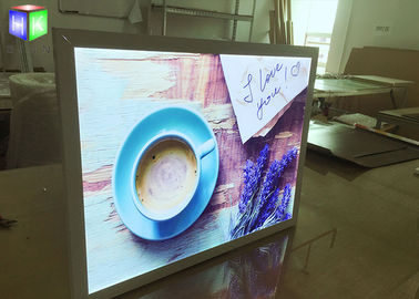 China 15 MM Ultra Thin LED Free Standing Light Box Aluminum Snap Frame Extrusion supplier