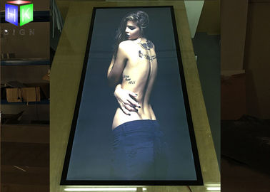 China Double Side LED Magnetic Open Standing Light Box Board With Curved Angle supplier