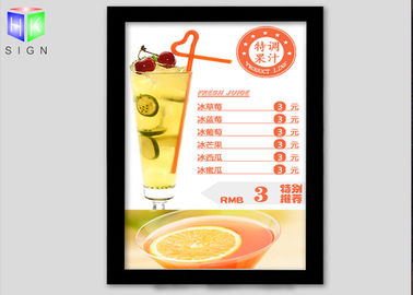 China Magnetic Frame LED Light Box Acrylic Sheet For Restaurant Menu Board supplier