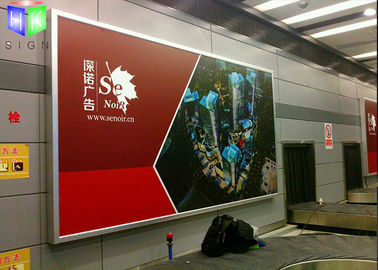China Aluminum Advertising Lightbox Frameless Picture Frames For Railway Station supplier