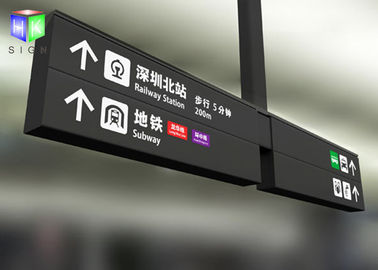 China Advertising Aluminum Custom Light Box Signs , Right Angle Large Lightbox supplier