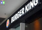 Floor Standing Outdoor Lighted Signs For Business Silk Screen Burger King supplier