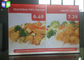 Restaurant Curved Menu Boxes Lighted Menu Board Environmental Protection supplier