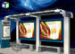 Bus Stop Shelter Advertising Scrolling Light Boxes Aluminum Frame 30 Watt supplier