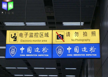 China Station LED Hanging Light Box / Double Sided Light Box Sign Aluminium Profile Extrusion factory