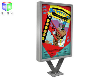 China Advertising Street Scrolling Light Boxes , Floor Standing Light Box Eco Friendly factory
