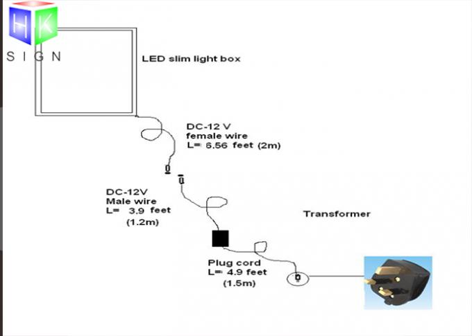 Indoor Led Snap Frame Light Box , Led Backlit Light Box Magnetic Lock