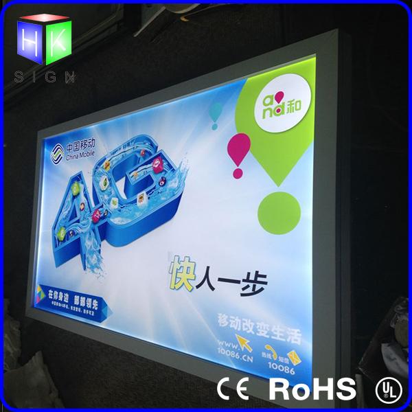 Indoor Aluminum LED Light Box Backlit Advertising Panels For Movie Poster