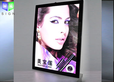 China Slimline Poster Frame Light Box Magnetic Open Import Acrylic With 4mm LGP supplier