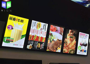 China Menu Lightbox LED Restaurant Menu Boards Backlight Aluminum Alloy Frame supplier