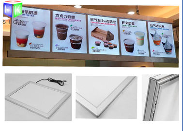 China Extrusion Metal Snap Frame LED Light Box Edge Lit Acrylic Sheet For Menu supplier