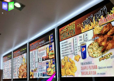 China Customized Single Side A3 LED Lightbox / Led Panel Light Box For Menu Sign supplier