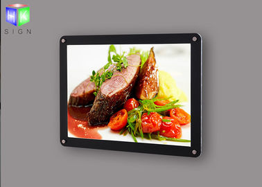 China Edge Lit Slim Magnetic Light Box Display Menu Fast Food Signboard For Restaurant supplier