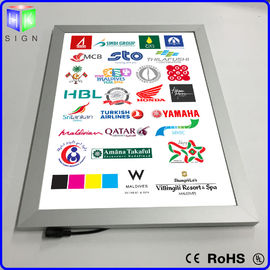 Advertisement LED Poster Frame Light Box Wall Mounted 3D Laser Engraving supplier