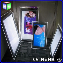 Rectangle Wall Crystal LED Light Box / Aluminum Frame Light Box Supler Thin supplier