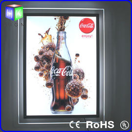 Rectangle Wall Crystal LED Light Box / Aluminum Frame Light Box Supler Thin supplier