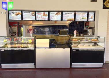 LED Lightbox Sign Restaurant Digital Menu Boards Standard Size Aluminum Frame supplier