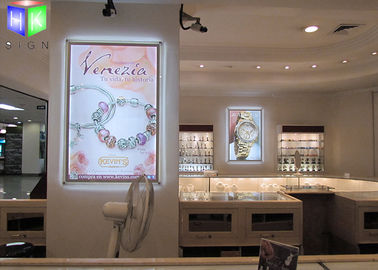 Standing Alone Acrylic LED Light Box Rectangle Open With Screws Customized supplier