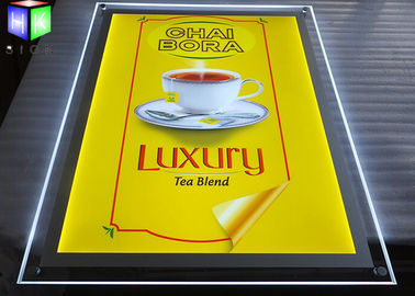 Advertisement Crystal LED Menu Board , Backlit Menu Board Light Box 24 x 36 supplier