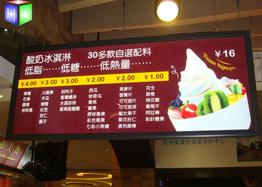 Ceilling Hanging Restaurant Light Box Signs 15 mm Thickness SGS Approved supplier