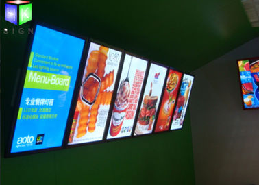 Ceilling Hanging Restaurant Light Box Signs 15 mm Thickness SGS Approved supplier