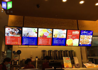 Menu Lightbox LED Restaurant Menu Boards Backlight Aluminum Alloy Frame supplier