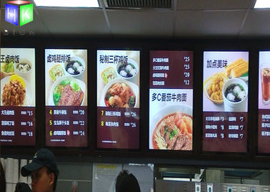 Menu Lightbox LED Restaurant Menu Boards Backlight Aluminum Alloy Frame supplier