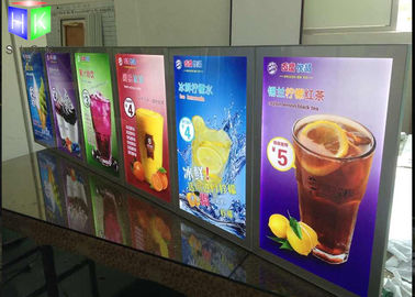 CE Picture Frame LED Menu Board , Illuminated Menu Boxes For Restaurants supplier