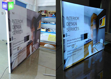 Outdoor Aluminum Frameless Fabric Light Box Advertising 28 mm Thickness supplier