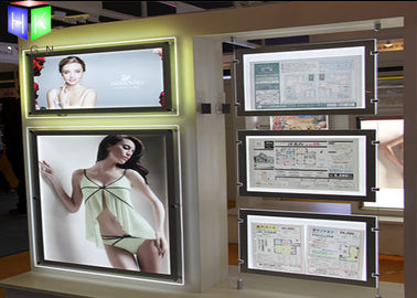 Real Estate Acrylic LED Light Box / Window LED Light Pocket Displays Small supplier