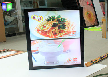 Illuminated Menu Poster Edge Lit Light Box Display Aluminum Profile FCC Certificate supplier