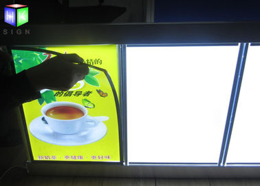 Fast Food LED Menu Board , Wall Mounted Slim A2 Light Box Menu Boards Aluminum Frame supplier