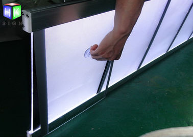 Magnetic Crystal LED Light Box , Wall Mounted Lightbox With Aluminum Frame supplier