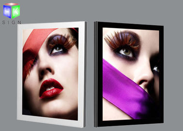 Wall Mounted Aluminum LED Light Box Picture Frame 36" X 48" Customized supplier