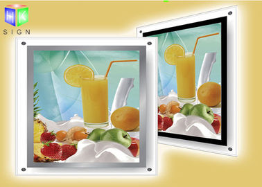 Ceiling Hanging LED Photo Display Light Box Poster Import Acrylic Panel Double Side supplier