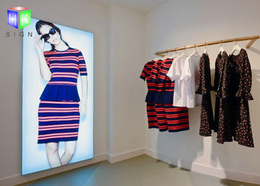 Fabric Poster Window Poster Holders , Frameless LED Light Box Wall Mounted supplier