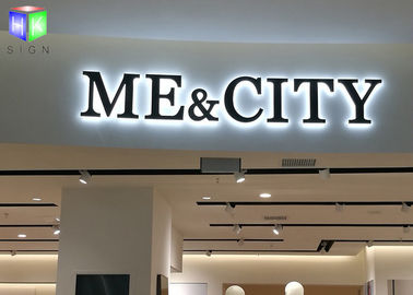 Shopping Mall LED Backlit Sign Box LED Channel Letter Signs Display 4 CM Thick supplier