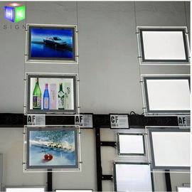 Ceiling Hanging Crystal Double Sided Led Light Box For Real Estate Window Sign supplier