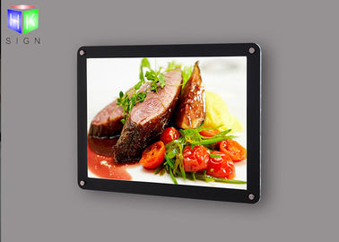 Edge Lit Slim Magnetic Light Box Display Menu Fast Food Signboard For Restaurant